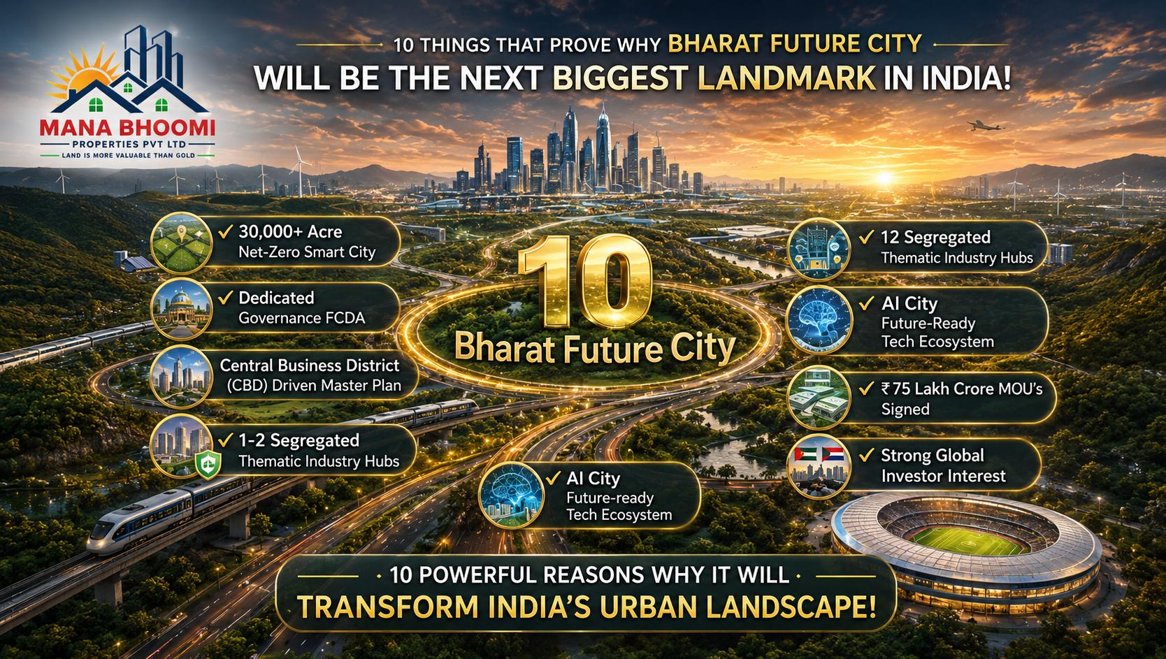 10 THINGS THAT PROVE WHY BHARAT FUTURE CITY WILL BE THE NEXT BIGGEST LANDMARK IN INDIA!