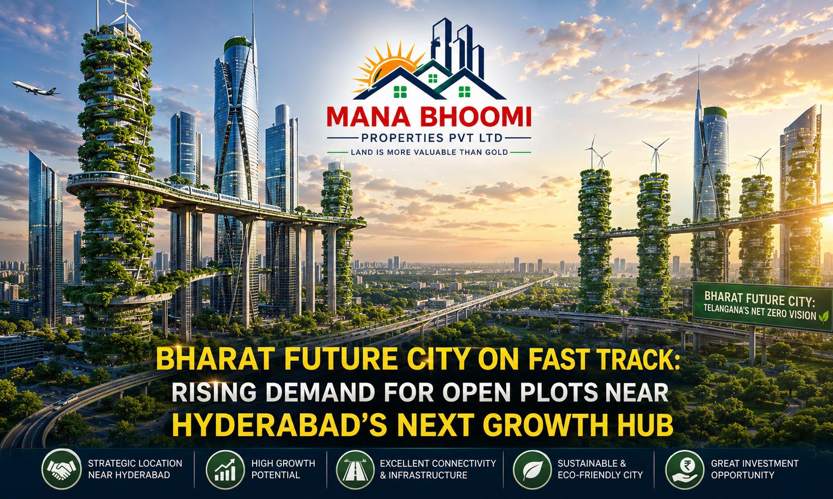 Bharat Future City on Fast Track: Rising Demand for Open Plots Near Hyderabad’s Next Growth Hub